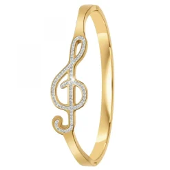 Bracelet clé de sol par SC Bohème orné de Cristaux scintillants