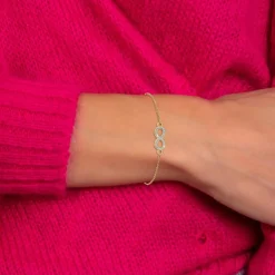 Bracelet infini orné de Cristaux scintillants par SC Bohème