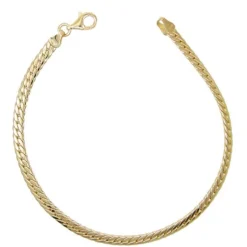 Bracelet Or 18 Carats 750/00 Maille Anglaise Jaune - Femme