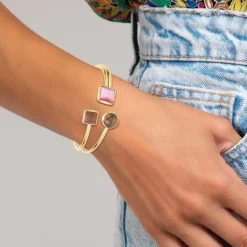 Bracelet par SC Bohème orné de pierres oeil de chat