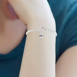 Bracelet serpent SC Crystal orné de Cristaux scintillants