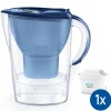BRITA Carafe filtrante Marella bleu (2,4L) inclus 1 cartouche filtrante MAXTRA PRO All-in-1
