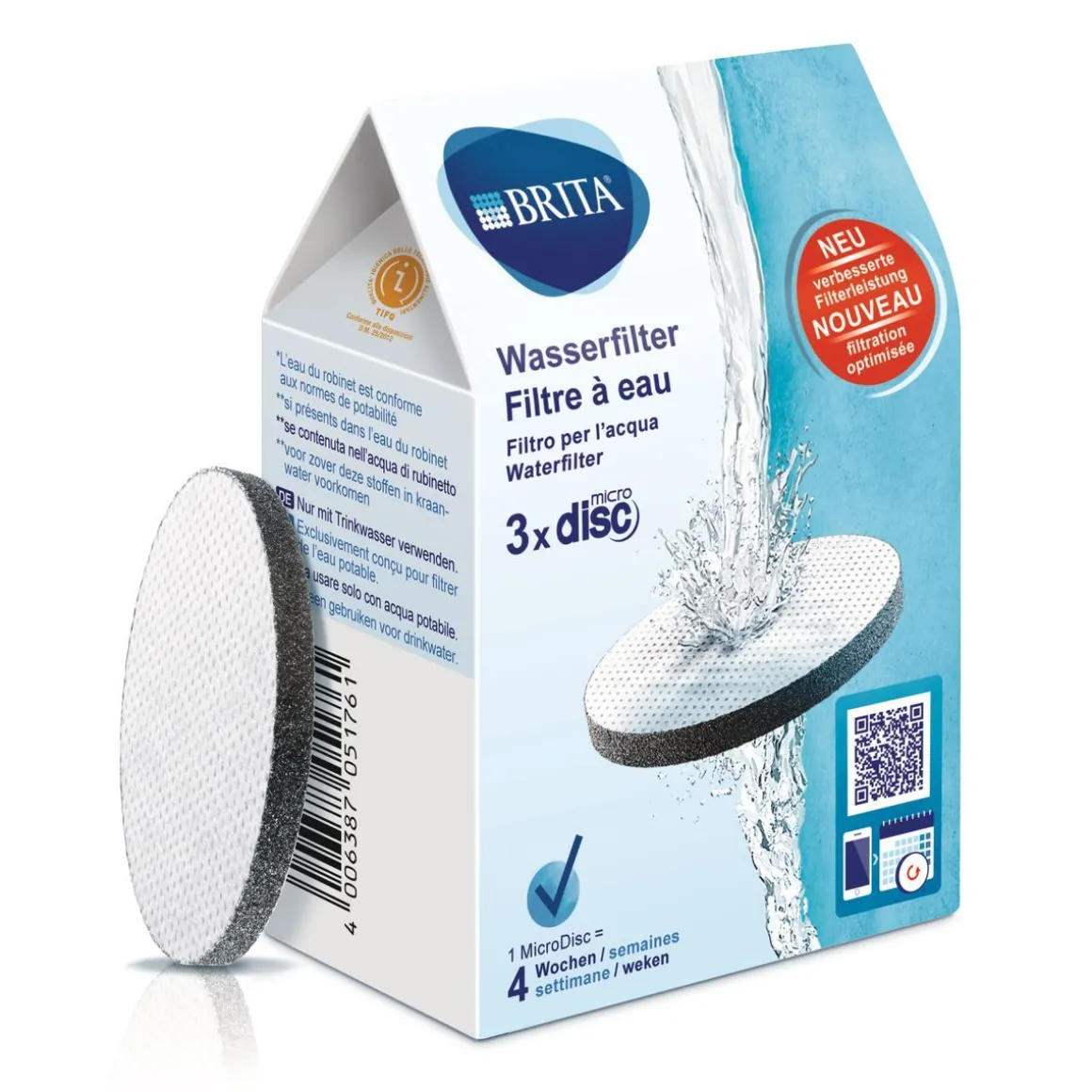 BRITA pack de 3 filtres MicroDisc