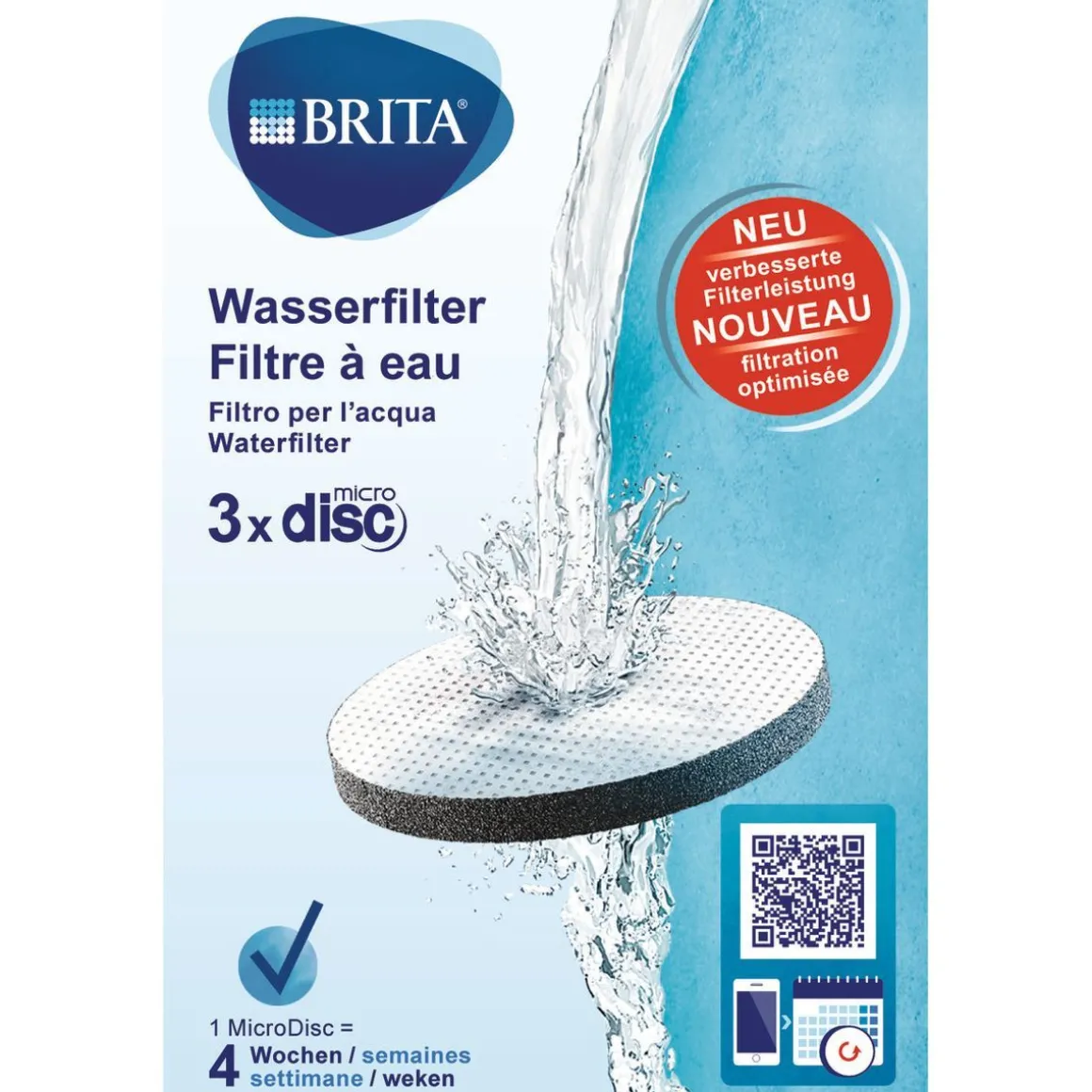 BRITA pack de 3 filtres MicroDisc