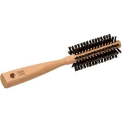 Brosse à Cheveux Ronde Poils de Sanglier 24cm Naturel