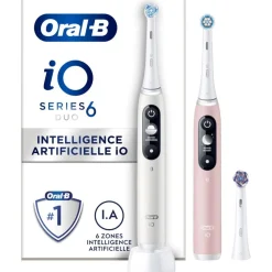 Brosse à dents électrique IO6 serie s duo pack white