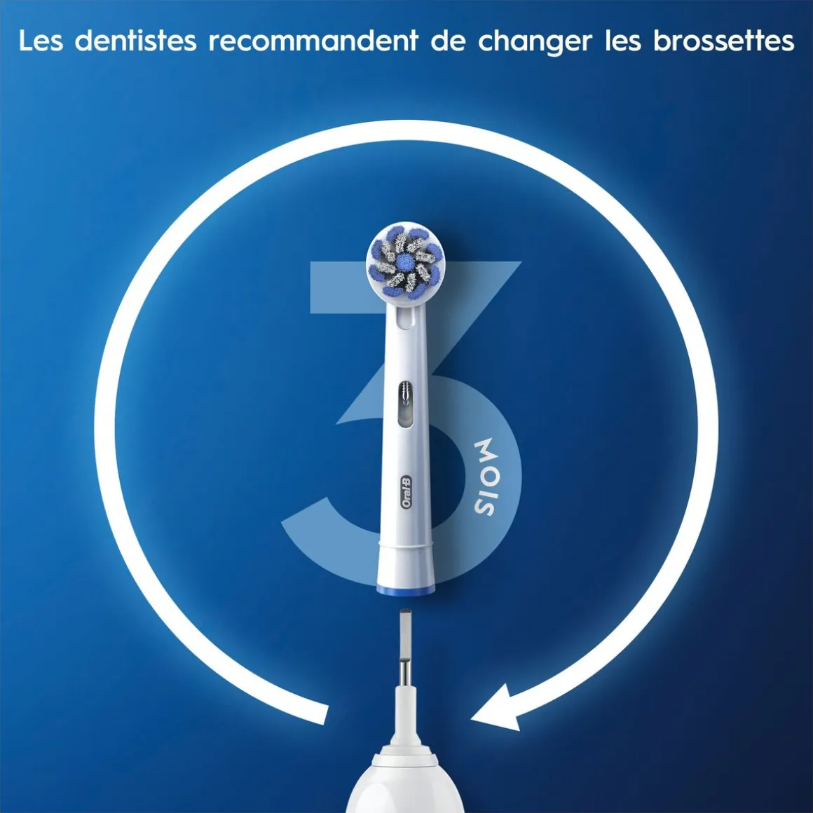 Brosse à dents électrique PRO 3800 - Blanc