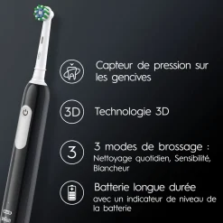 Brosse à dents électrique Pro 1 - Noir
