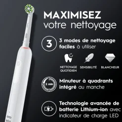 Brosse à dents électrique PRO3500 - Blanc