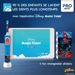 Brosse à dents électrique Spiderman PRO Kids 3+