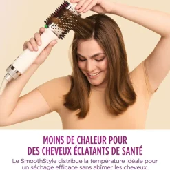 Brosse chauffante HT202EU - Blanc