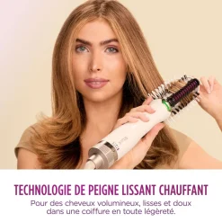 Brosse chauffante HT202EU - Blanc