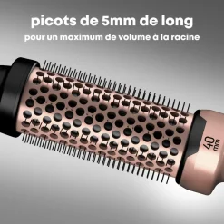 Brosse chauffante Volume et Vagues Progloss 40mm Or