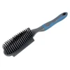 Brosse de Nettoyage Tapis 26cm Anthracite & Bleu Paon
