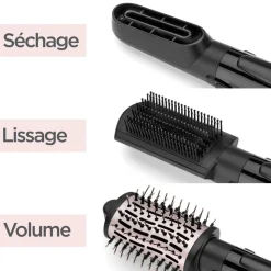 Brosse soufflante AS128E - Noir