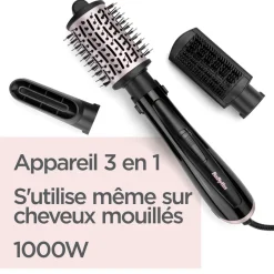 Brosse soufflante AS128E - Noir