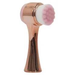Brosse Visage 2 en 1 Double Action 13cm Rose