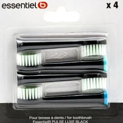 Brossette dentaire pack 4 brossettes noir pour Pulselux