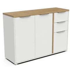 Buffet 3 portes 2 tiroirs L121 cm ILYES