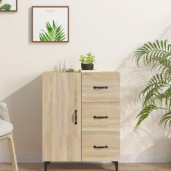 Buffet chene sonoma 69,5x34x90 cm bois d'ingenierie