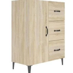 Buffet chene sonoma 69,5x34x90 cm bois d'ingenierie