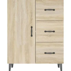 Buffet chene sonoma 69,5x34x90 cm bois d'ingenierie