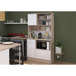 Buffet de cuisine avec nombreux rangements L100cm FEED