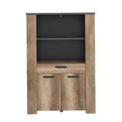 Buffet haut 2 portes, 1 tiroir et 1 étagère L110 cm TORSTEN