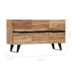 Buffet 150x40x79 cm Bois d'acacia massif