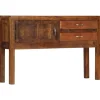 Buffet 118x30x75 cm Bois de manguier massif