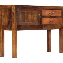 Buffet 118x30x75 cm Bois de manguier massif