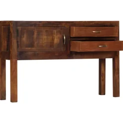 Buffet 118x30x75 cm Bois de manguier massif