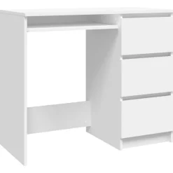 Bureau Blanc 90x45x76 cm Bois d'ingenierie