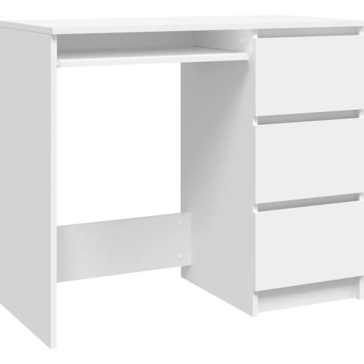 Bureau Blanc 90x45x76 cm Bois d'ingenierie