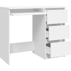 Bureau Blanc 90x45x76 cm Bois d'ingenierie