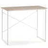 Bureau Cáceres Blanc,Table pour PC, Style Industriel, 90 cm Longueur