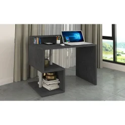 Bureau droit avec rehaussement L100 cm SANTA