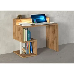 Bureau droit avec rehaussement L100 cm SANTA