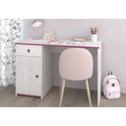 Bureau enfant 1 tiroir 2 niches L121cm REVERSO