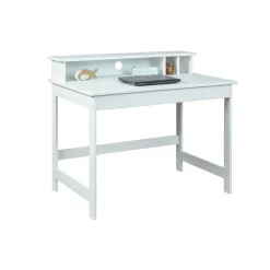 Bureau enfant en Pin massif vernis blanc MATHILDA
