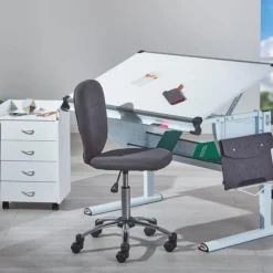 Bureau Multifonctions Enfant Mathis 118cm Blanc