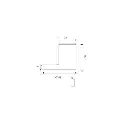 Butoir de porte à ressort Inox 304 - Finition brossé