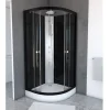 Cabine de douche quart de rond noire 85x85 cm - GRAPHITE