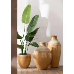 Cache-Pot Design Camel Envoutant 36cm Brun Clair