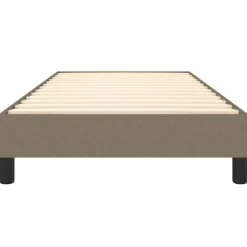 Cadre de lit sans matelas taupe 90x200 cm tissu