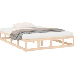 Cadre de lit sans matelas 120x200 cm bois massif