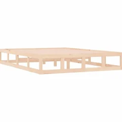Cadre de lit sans matelas 120x200 cm bois massif
