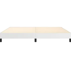 Cadre de lit sans matelas blanc 200x200 cm similicuir