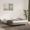 Cadre de lit sans matelas gris clair 140x190 cm velours
