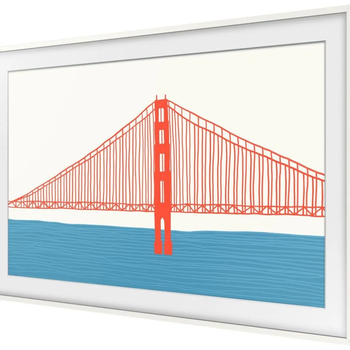 Cadre The Frame 85'' Blanc Moderne